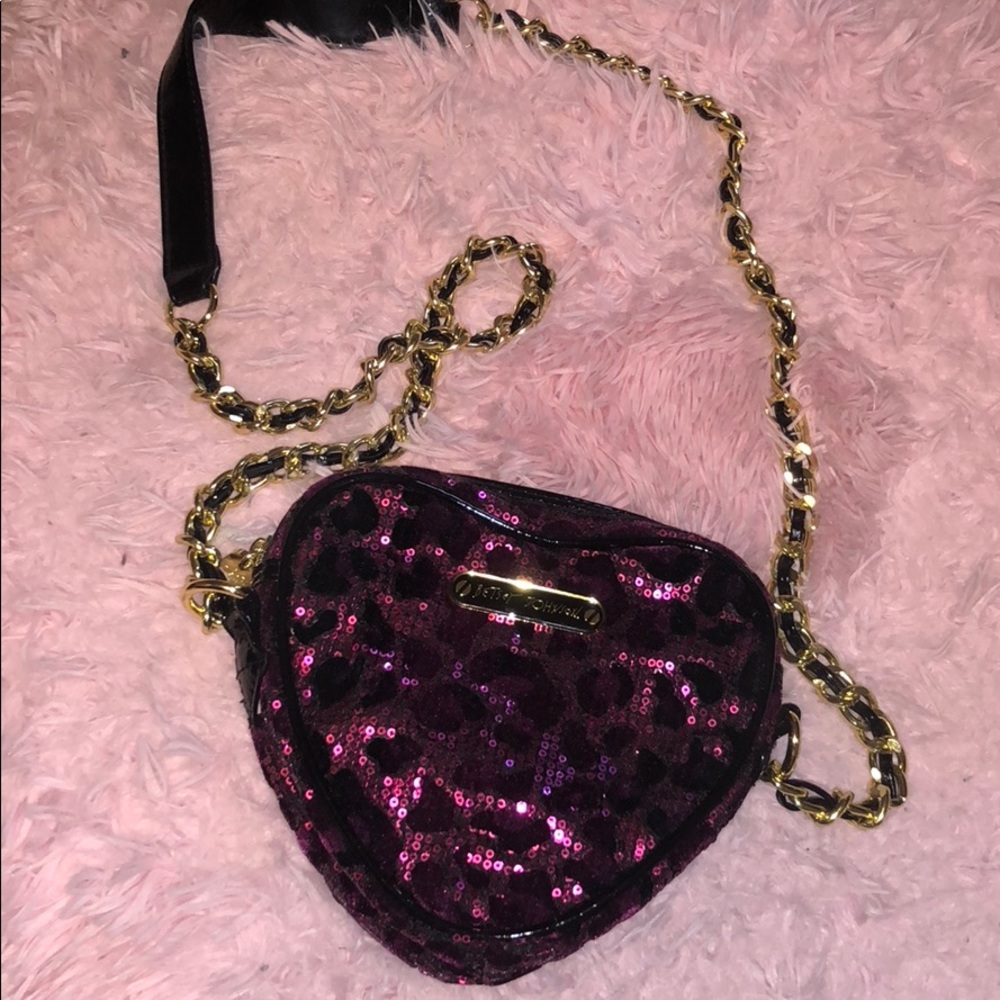 Betsey Johnson heart crossbody bag
